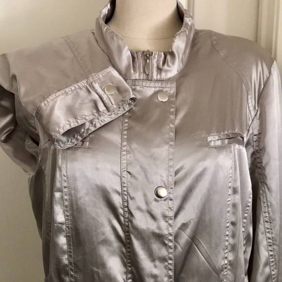 Chico's Jackets & Blazers - 💜HP💜 Chico’s / Sporty Metallic Jacket